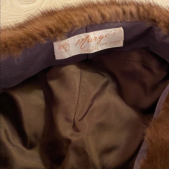 Vintage Mink Brown Fur Hat - Picture 6 of 9